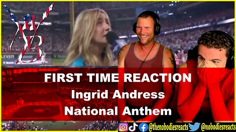 FIRST TIME REACTION to Ingrid Andress' National Anthem performance!