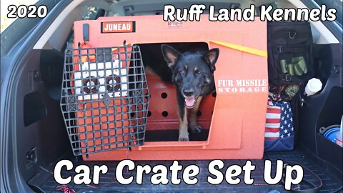 Dog Car Set Up - Car Crate Ruff Land Kennel