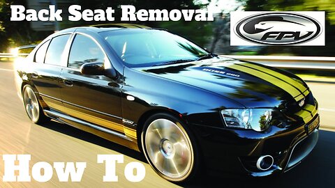 How to Remove BA / BF Falcon Back Seat - No Tools Required - Anyone Can Do It