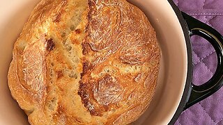 Faster No Knead Bread - So Easy ANYONE can make (but NO BOILING WATER!!)