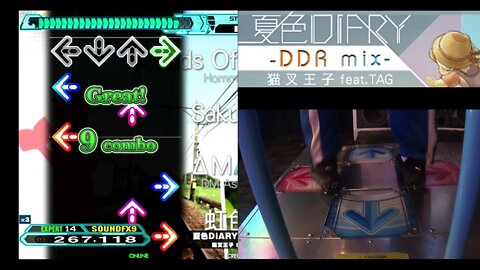 夏色DIARY -DDR mix- - EXPERT 14 - 908,890 (AA Clear?) on Dance Dance Revolution A20 PLUS (AC, US)