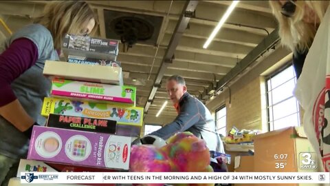 Salvation Army prepares toys to be donated for Christmas