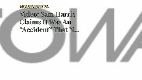 Video: Sam Harris Claims It Was An “Accident” That NY Post Was Right About Hunter Biden Laptop