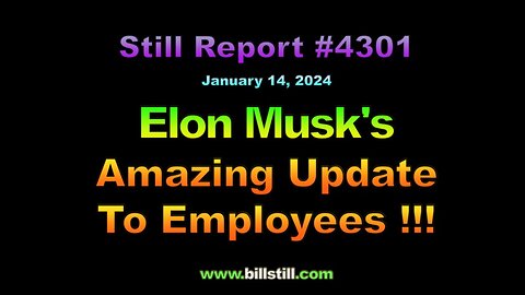 Elon Musk’s Amazing Update to Employees!!!, 4301