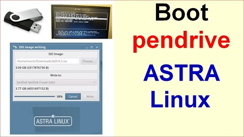 Como criar pendrive de boot no Astra Linux - How to creat a boot pendrive on Astra Linux