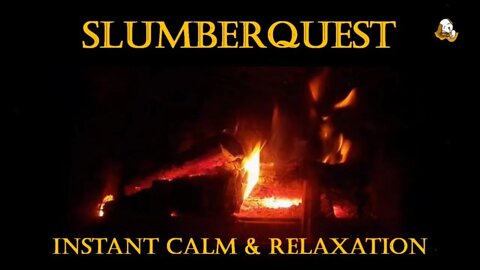 CALMING LOG FIRE. Real Fire Soundtrack. For Sleep, Relaxation, Meditation, Ambience & More.