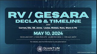 QSI - RV/GESARA Masterclass on Timelines & Updates (May 10, 2024)