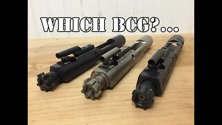 AR 15 BCG's - Original vs Nickel Boron vs Sharps Extreme BCG... Head to Head