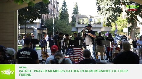 Patriot Prayer members gather in remembrance of their friend