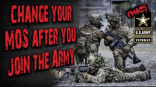 Can you change your job in the Army?
