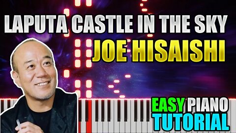 Laputa Castle In The Sky Theme - Joe Hisaishi | Easy Piano Lesson