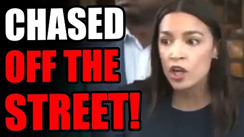 AOC & FRIENDS GET CHASED OFF THE STREETS IN NYC DURING GIANT PROTEST!!!