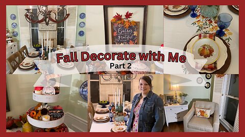 Fall Decorate with Me: Living Room and Dining Room 2023