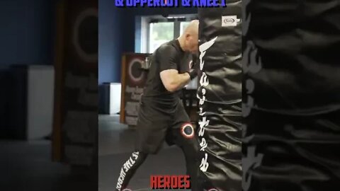 Heroes Training Center | Kickboxing "How To Double Up" Hook & Uppercut & Uppercut & Knee 1 | #Shorts