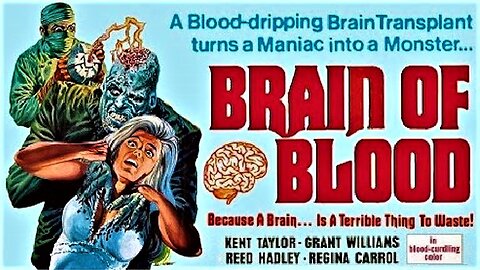 Al Adamson BRAIN OF BLOOD 1971 Mad Doctor Transplants Brain & Creates Maniac FULL MOVIE Enhanced Video