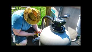 Installing a pool pump and filter on an above ground swimming pool