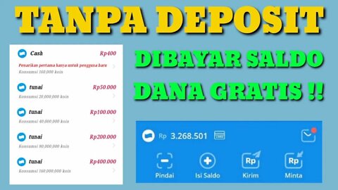 DIBAYAR Rp,400,000 SALDO DANA || SALDO DANA GRATIS TANPA MODAL