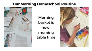 What we do for our morning routine for homeschool | Morning table time