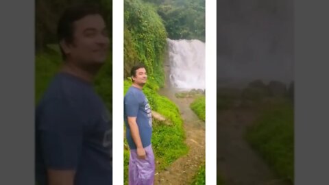 Beautiful waterfall beside me,#shorts,#waterfall,#naturelovers,#waterfallsounds,#waterfalls_collects