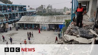 Israeli strike on Gaza UN shelter kills at least27, local officials say | BBC News