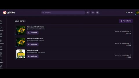 Canais do Monarquia Livre Odysee: Monarquia livre, Monarquia Livre notícias e Monarquia Livre Games