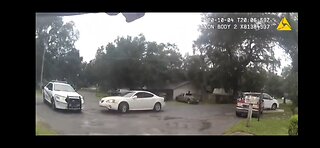 Florida Man Crashes car into Police Car