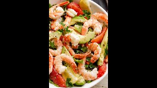 Weigh loss tasty Salad - Low carb Shrimp Avocado Salad