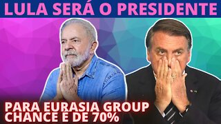 JÁ ERA - Lula tem 70% de chances de vitória contra 25% de Bolsonaro, diz Eurasia