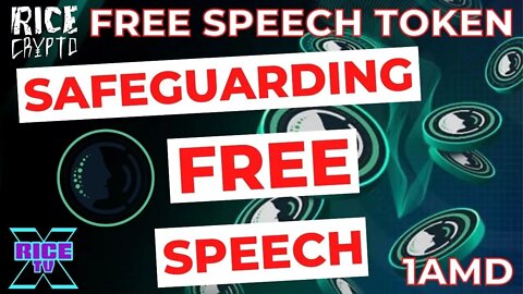 Free Speech Token Aims To Safeguard Speech On The Internet #1AMD