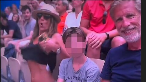 Olympics fans stunned as Jennifer Aniston lookalike flashes her B**BS while alongside a child