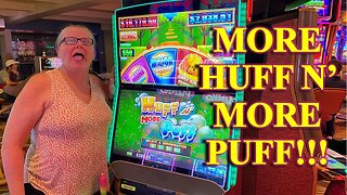 Slot Machine Play - Huff N' More Puff, Lock-it-Link - More Huff N' More Puff at Treasure Island!!!