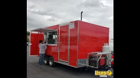 Licensed and Permitted 2019 8' x 16' Barbecue Concession Trailer for Sale in California