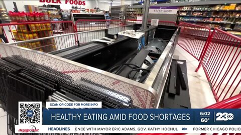 Healthy eating amid food shortages