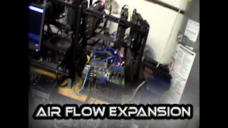 3D Printed Crypto Mining Rig Modular Compact GPU Mining Frame Air Flow Expansion