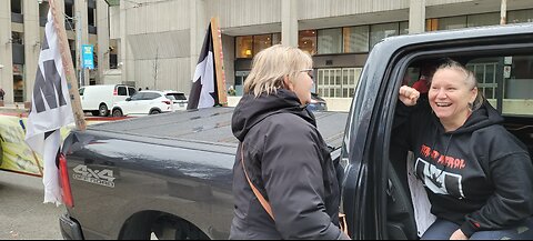 2024 03 09 protest in Ontario Place and Toronto City Hall, link in description under video