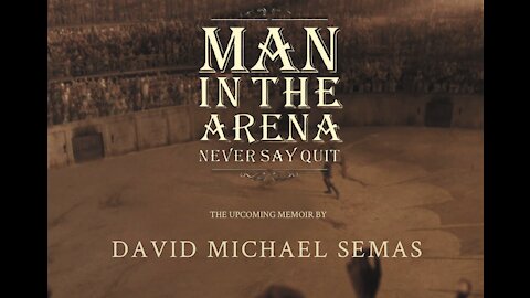 MAN IN THE ARENA NEVER SAY QUIT