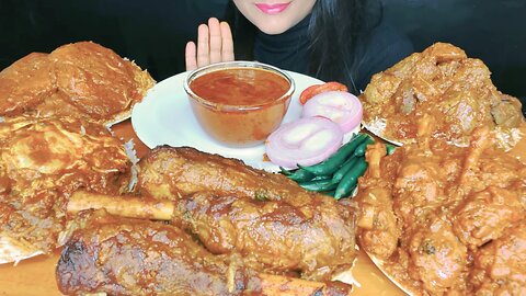 ASMR EATING SPICY CHICKEN CURRY,MUTTON CURRY,EGG CURRY,FISH CURRY FOODEATING spice asmr#food #foodie