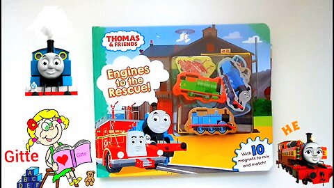 Thomas and Friends Engines to the Rescue Magnet Book | Read Aloud (witheffects) #storytimewithgitte