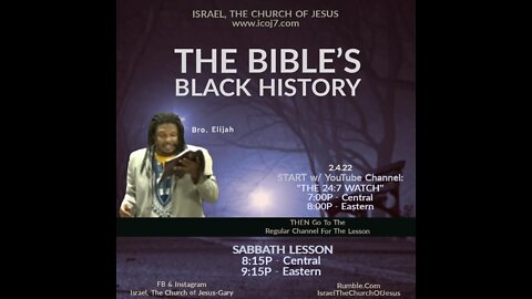*THE BIBLE’S BLACK HISTORY*