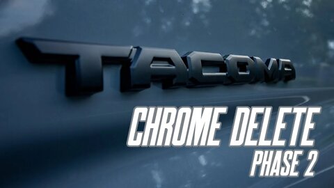 Tacoma Chrome Delete Badges | INSTALL