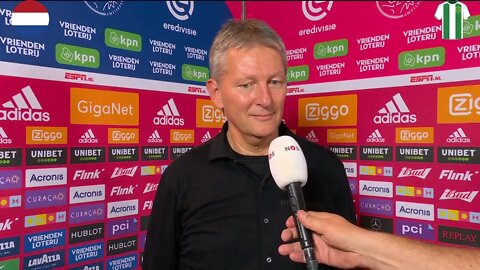 Frank Wormuth: 'Regen, kunstgras en loopvermogen hadden we nodig om kans te maken tegen dit Ajax.'