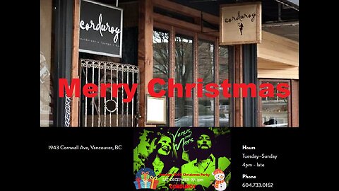 A Very Rebecca Christmas - Corduroy Restaurant December 9, 2023