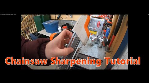 The EASIEST way to SHARPEN your Chainsaw - Tutorial