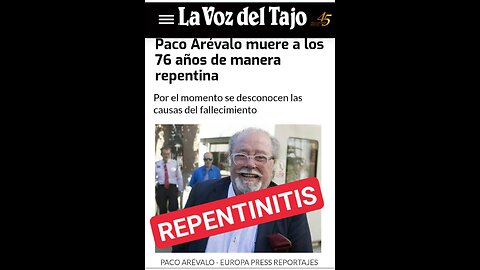 Muere Paco arevalo de REPENTINITIS