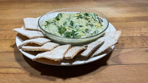 Spinach & Artichoke Dip With Barley Crackers (Wheat Free / Egg Free )
