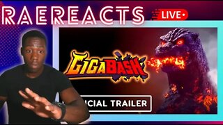 REACTION!!!GigaBash x Godzilla - Official Collaboration Trailer