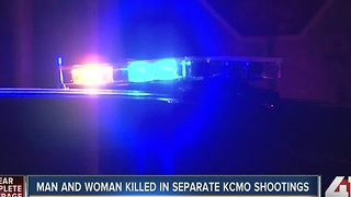 Man and woman killed in separate KCMO shootings