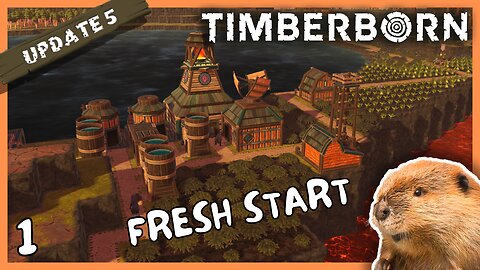 Hard Mode, Bad Water, New Map, Will We Survive | Timberborn Update 5 | 1
