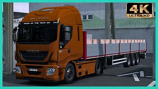 Iveco Stralis Hi-Way transporting bricks in Bulgaria | Euro Truck Simulator 2 Gameplay "4K"