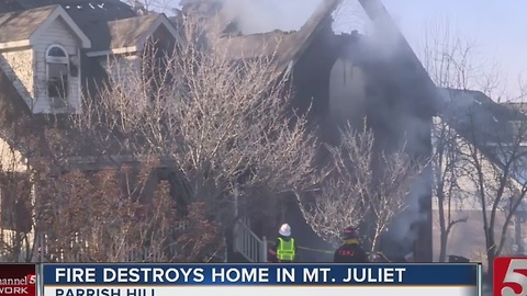 Fire Damages Home In Mt. Juliet